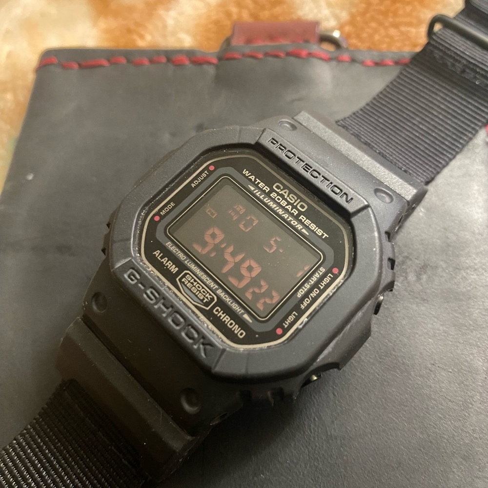 Casio DW5600ms-1cr g-force military concept black.